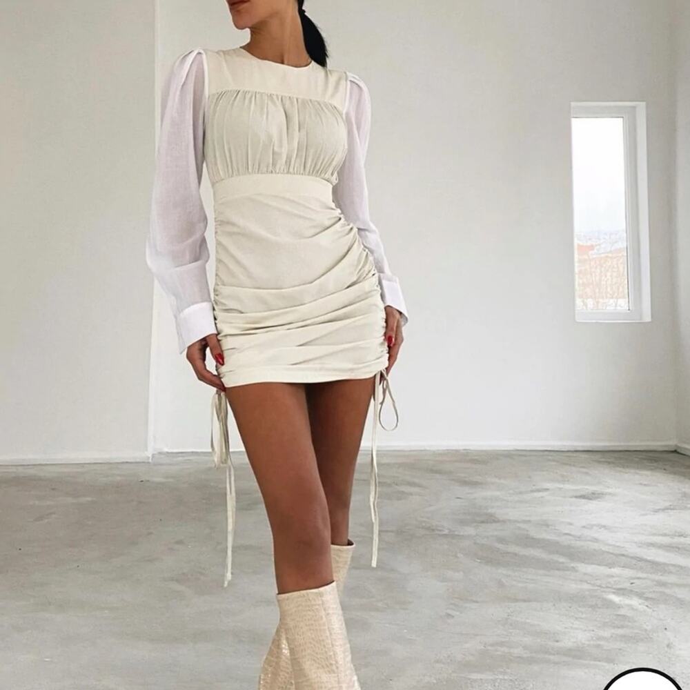 Coastal cowgirl Piral cream mini dress - Picture 4 of 11